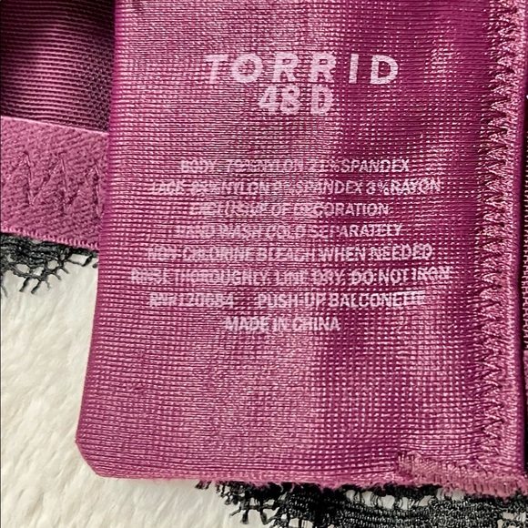 Torrid Push-Up Balconette Bra 48D - Picture 4 of 4